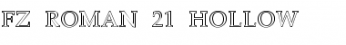 Download FZ ROMAN 21 HOLLOW Font Download FZ ROMAN 21 HOLLOW Font