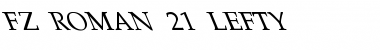 Download FZ ROMAN 21 LEFTY Font Download FZ ROMAN 21 LEFTY Font