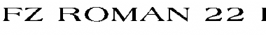 Download FZ ROMAN 22 EX Font Download FZ ROMAN 22 EX Font