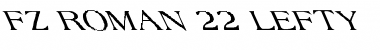 Download FZ ROMAN 22 LEFTY Font Download FZ ROMAN 22 LEFTY Font