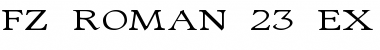 Download FZ ROMAN 23 EX Font Download FZ ROMAN 23 EX Font