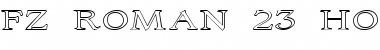 Download FZ ROMAN 23 HOLLOW EX Font Download FZ ROMAN 23 HOLLOW EX Font