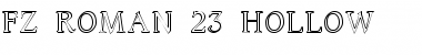 Download FZ ROMAN 23 HOLLOW Font Download FZ ROMAN 23 HOLLOW Font