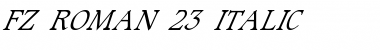 Download FZ ROMAN 23 ITALIC Font Download FZ ROMAN 23 ITALIC Font