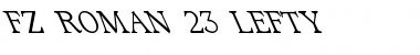 Download FZ ROMAN 23 LEFTY Font Download FZ ROMAN 23 LEFTY Font