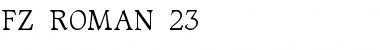 Download FZ ROMAN 23 Font Download FZ ROMAN 23 Font