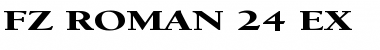 Download FZ ROMAN 24 EX Font Download FZ ROMAN 24 EX Font