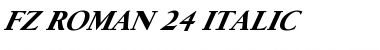 Download FZ ROMAN 24 ITALIC Font Download FZ ROMAN 24 ITALIC Font