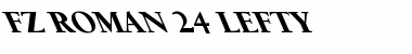 Download FZ ROMAN 24 LEFTY Font Download FZ ROMAN 24 LEFTY Font