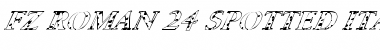 Download FZ ROMAN 24 SPOTTED ITALIC Font Download FZ ROMAN 24 SPOTTED ITALIC Font