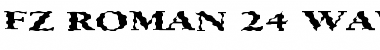 Download FZ ROMAN 24 WAVEY EX Font Download FZ ROMAN 24 WAVEY EX Font