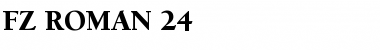 Download FZ ROMAN 24 Font Download FZ ROMAN 24 Font