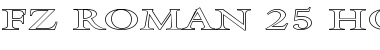 Download FZ ROMAN 25 HOLLOW EX Font Download FZ ROMAN 25 HOLLOW EX Font