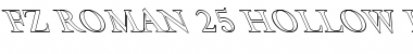 Download FZ ROMAN 25 HOLLOW LEFTY Font Download FZ ROMAN 25 HOLLOW LEFTY Font