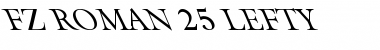 Download FZ ROMAN 25 LEFTY Font Download FZ ROMAN 25 LEFTY Font