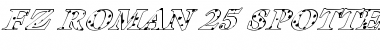 Download FZ ROMAN 25 SPOTTED ITALIC Font Download FZ ROMAN 25 SPOTTED ITALIC Font