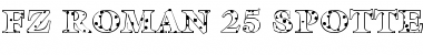 Download FZ ROMAN 25 SPOTTED Font Download FZ ROMAN 25 SPOTTED Font