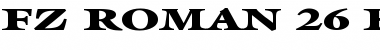 Download FZ ROMAN 26 EX Font Download FZ ROMAN 26 EX Font
