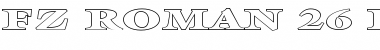 Download FZ ROMAN 26 HOLLOW EX Font Download FZ ROMAN 26 HOLLOW EX Font