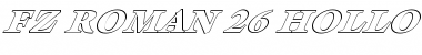 Download FZ ROMAN 26 HOLLOW ITALIC Font Download FZ ROMAN 26 HOLLOW ITALIC Font