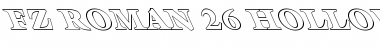 Download FZ ROMAN 26 HOLLOW LEFTY Font Download FZ ROMAN 26 HOLLOW LEFTY Font