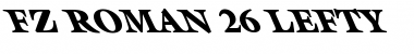 Download FZ ROMAN 26 LEFTY Font Download FZ ROMAN 26 LEFTY Font