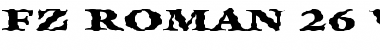 Download FZ ROMAN 26 WAVEY EX Font Download FZ ROMAN 26 WAVEY EX Font