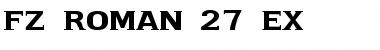 Download FZ ROMAN 27 EX Font Download FZ ROMAN 27 EX Font
