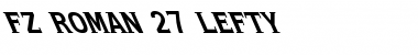 Download FZ ROMAN 27 LEFTY Font Download FZ ROMAN 27 LEFTY Font
