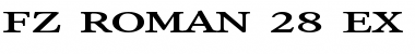 Download FZ ROMAN 28 EX Font Download FZ ROMAN 28 EX Font
