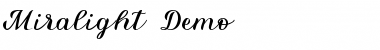 Download Miralight Demo Font Download Miralight Demo Font