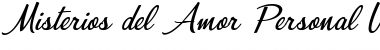 Download Misterios del Amor Personal Use Font Download Misterios del Amor Personal Use Font