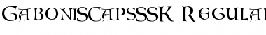 Download GaboniSCapsSSK Font Download GaboniSCapsSSK Font
