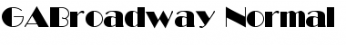 Download GABroadway-Normal Font Download GABroadway-Normal Font