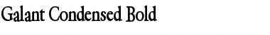 Download Galant Condensed Font Download Galant Condensed Font