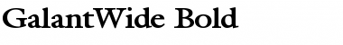 Download GalantWide Font Download GalantWide Font