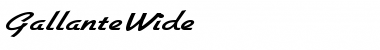Download GallanteWide Font Download GallanteWide Font