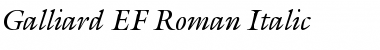 Download Galliard EF Roman Italic Font Download Galliard EF Roman Italic Font