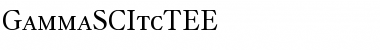 Download GammaSCItcTEE Font Download GammaSCItcTEE Font
