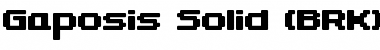 Download Gaposis Solid (BRK) Font Download Gaposis Solid (BRK) Font
