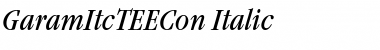 Download GaramItcTEECon Italic Font Download GaramItcTEECon Italic Font
