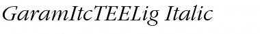 Download GaramItcTEELig Italic Font Download GaramItcTEELig Italic Font