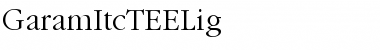 Download GaramItcTEELig Font Download GaramItcTEELig Font