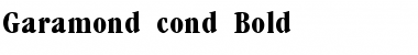 Download Garamond cond Font Download Garamond cond Font