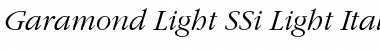 Download Garamond Light SSi Font Download Garamond Light SSi Font