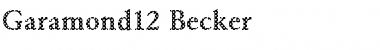 Download Garamond12 Becker Font Download Garamond12 Becker Font