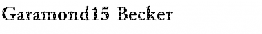 Download Garamond15 Becker Font Download Garamond15 Becker Font
