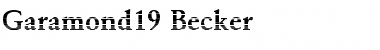 Download Garamond19 Becker Font Download Garamond19 Becker Font