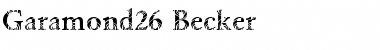 Download Garamond26 Becker Font Download Garamond26 Becker Font