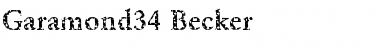 Download Garamond34 Becker Font Download Garamond34 Becker Font